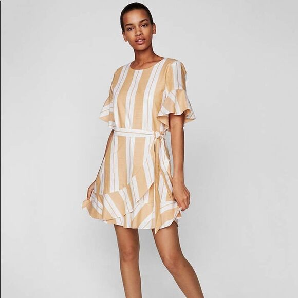 Express Dresses & Skirts - ✨ Striped Wrap Front Dress✨
